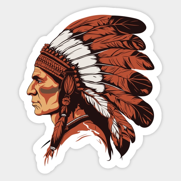 Native American Sticker by ananastya